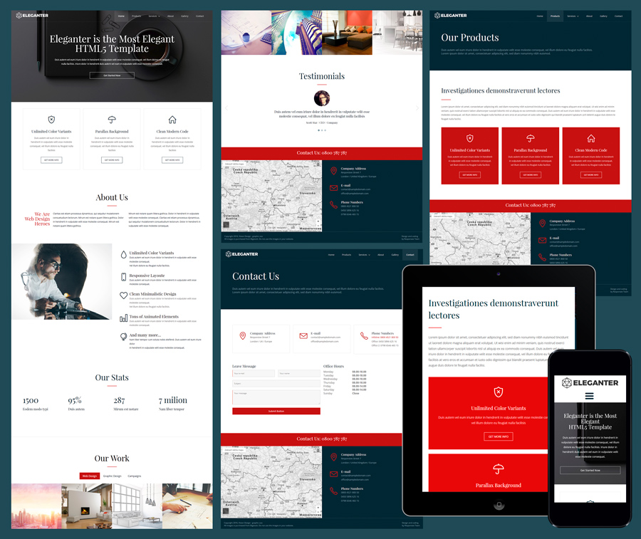 Free Flash Website Template Download
